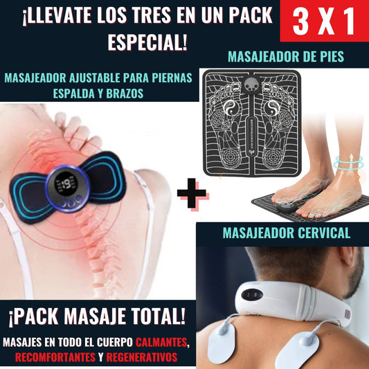 PACK 3 X 1: PACK MASAJE COMPLETO PRO™